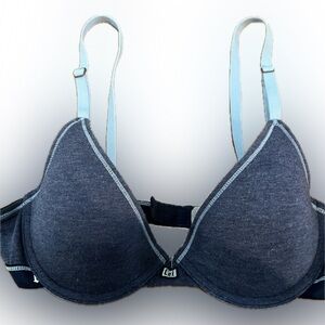 NWOT LEI Denim Blue Bra, 34B